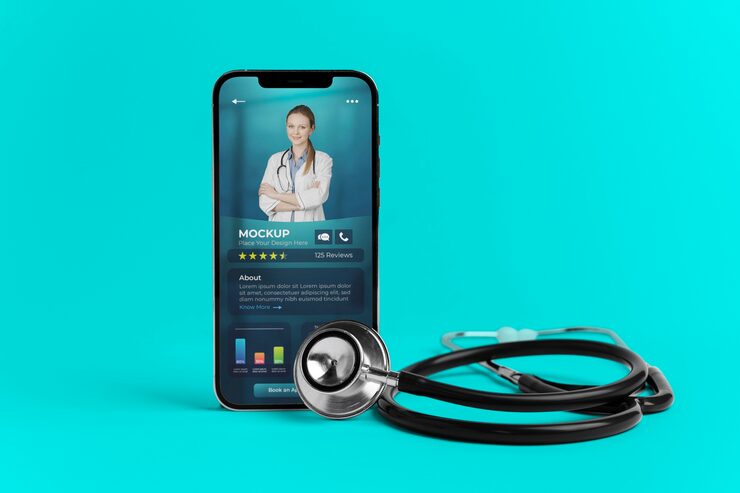 health-app-phone-screen-mockup
