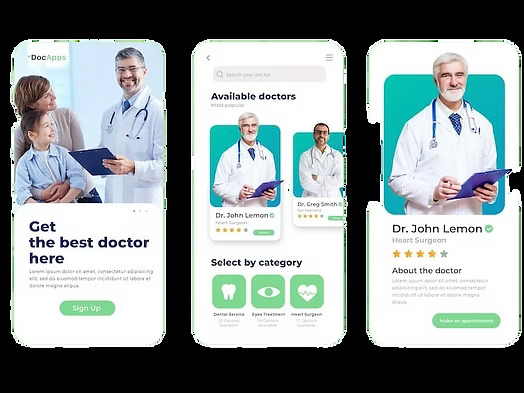 medical booking app concept 23 2148565875 edited