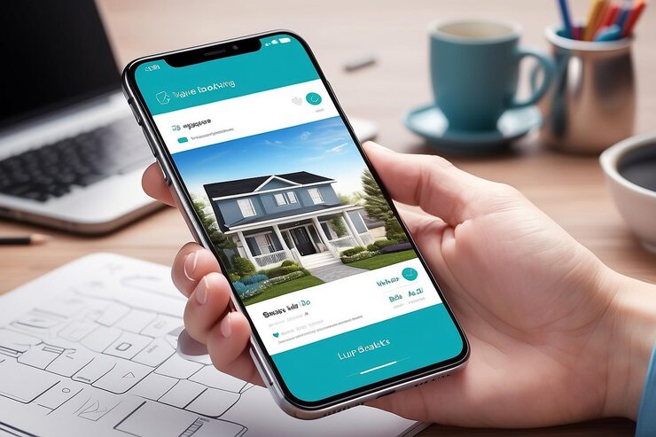 smartphone application online searching buying selling booking real estate 1199132 160653 1