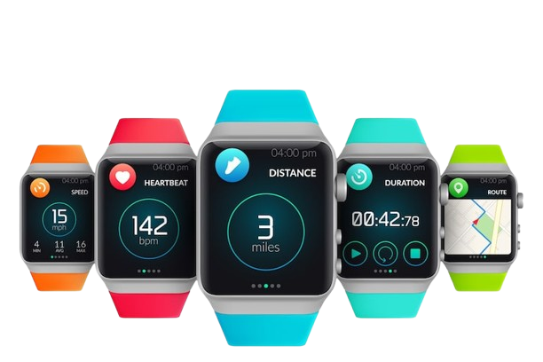 ui-design-concept-with-colorful-smartwatches-web-elements-workout-application