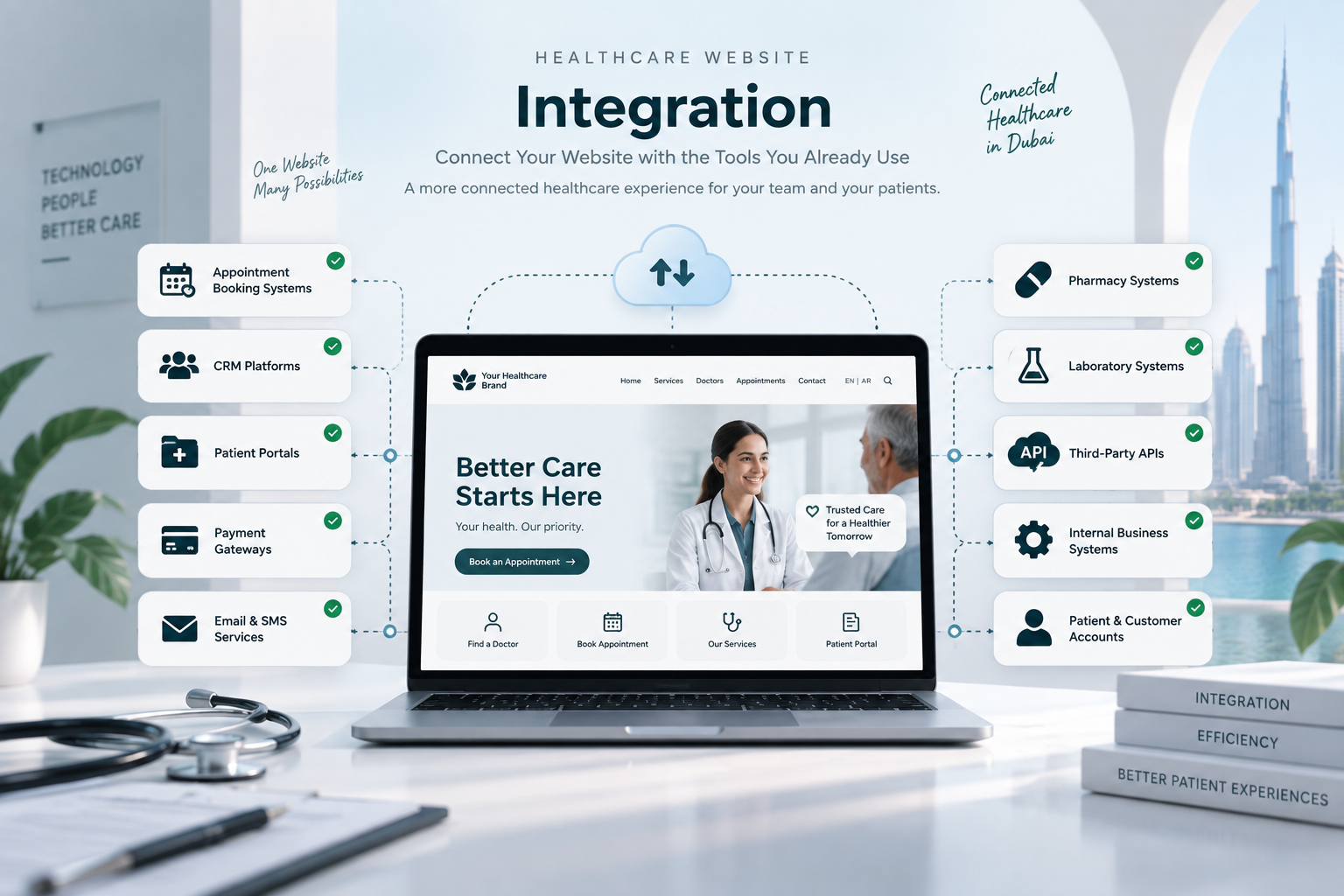 healthcare website integration