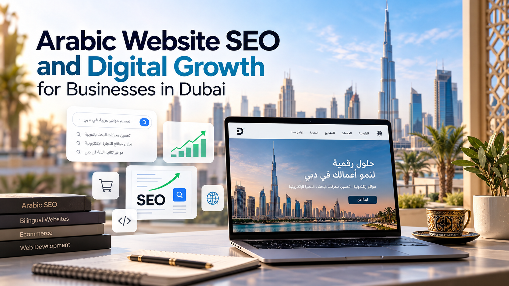 Arabic website SEO and digital growth for businesses in Dubai